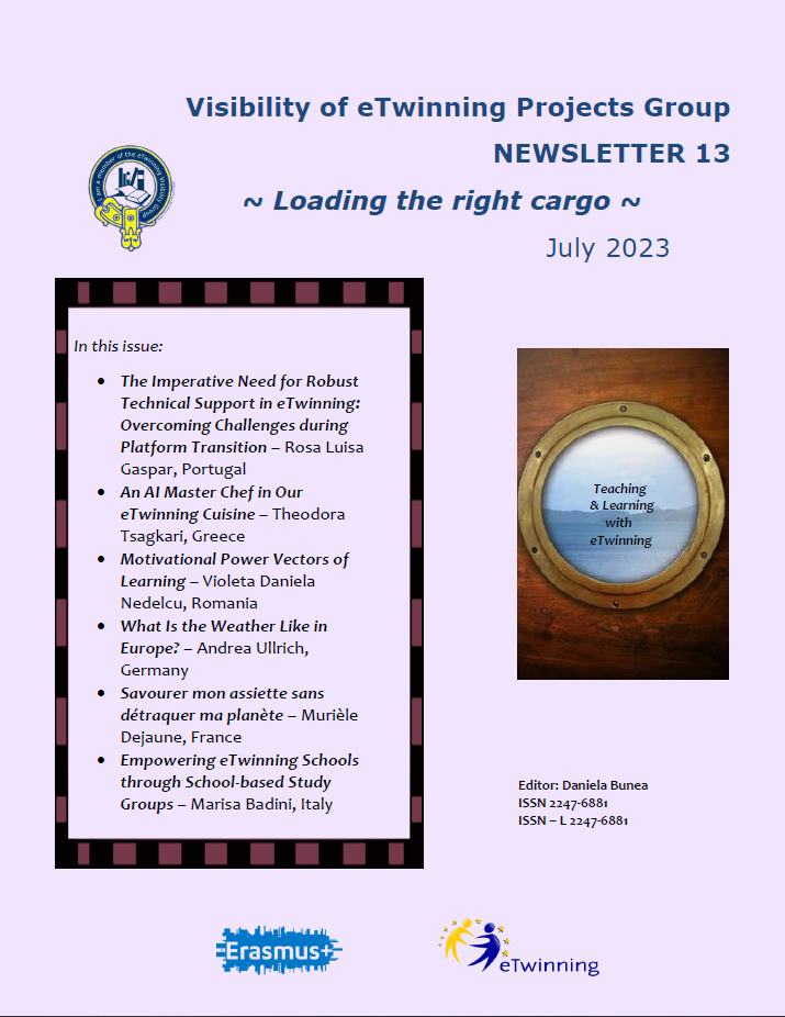 Newsletter 13 eTwinning grupe „Visibility of eTwinning Projects“